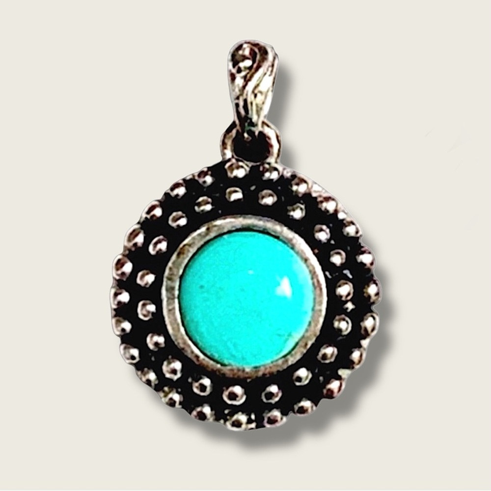 925 Sterling Silver Pendant Round